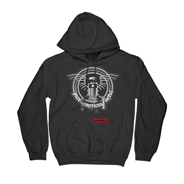 Skeletal Eagle Cut and Sew Hoodie