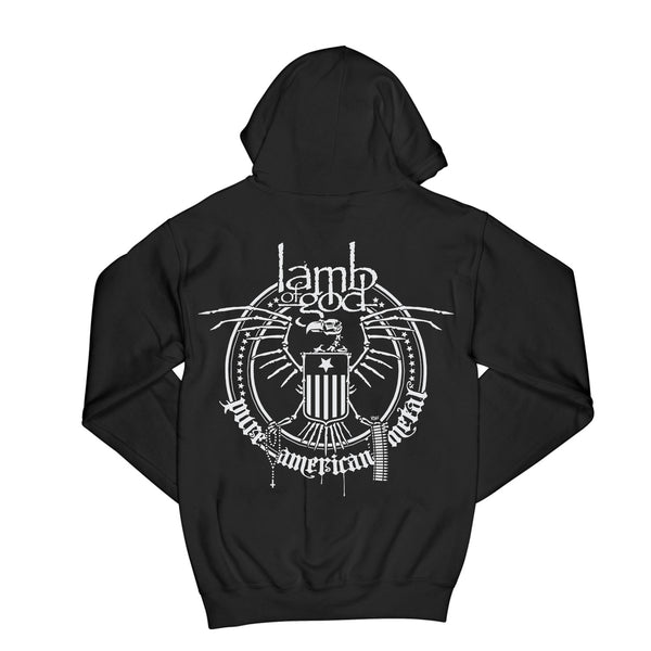 Pure American Metal Silver Black Hoodie