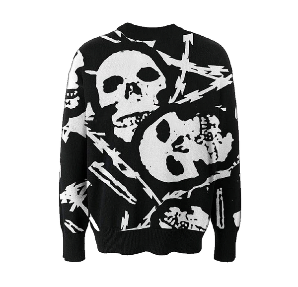 Barbed Wire Skull Sweater