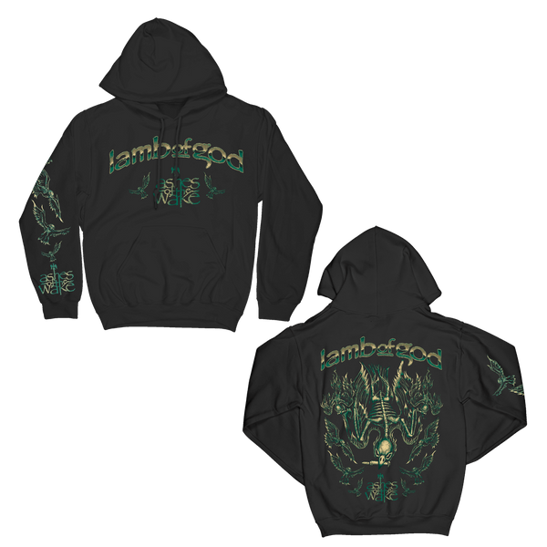 Ashes Flock Black Hoodie