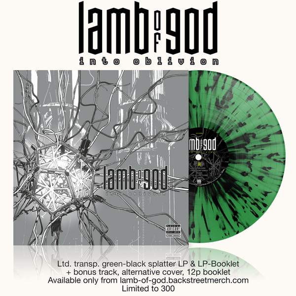 Into Oblivion Limited Edition Deluxe Green Black Splatter LP (Webstore Exclusive)